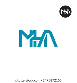 MHA Logo Letter Monogram Design