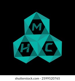 MHC creative minimalist letter logo. MHC unique vector initials alphabet letter logo design
