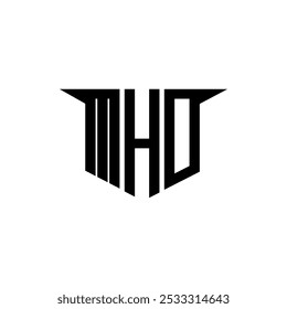 MHD letter logo design with white background in illustrator, vector logo modern alphabet font overlap style, calligraphy designs for logo, Poster, Invitation, etc.