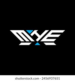 Diseño de Vector del logotipo de la letra de MHE, logotipo simple y moderno de MHE. MHE diseño de alfabeto lujoso  