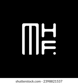 MHF Brief Logo Vektordesign, MHF einfach und modern Logo. MHF luxuriöses Alphabet-Design  