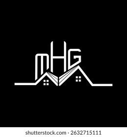 Diseño del logotipo de MHG Real State, logotipo simple y moderno de MHG. Diseño de alfabeto lujoso de MHG  