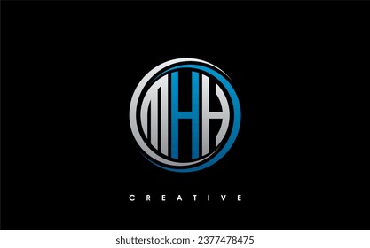 MHH Letter Initial Logo Design Template Vector Illustration