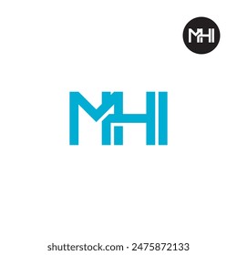 MHI Logo Letter Monogram Design