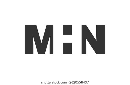 MHN logo design. Initial letter M H N bold font style for tech startups, consulting, corporate branding. Creative company name, headlines typography identity, trendy logotype. Vector illustration.