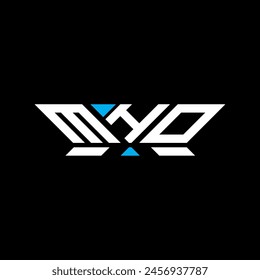 MHO-Buchstabenlogo Vektorgrafik Design, MHO-einfaches und modernes Logo. MHO luxuriöses Alphabet-Design  