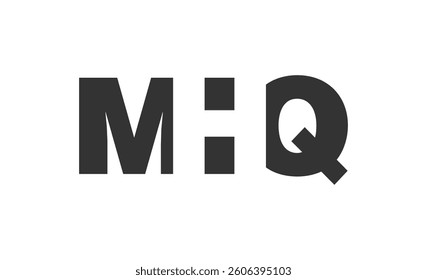 MHQ logo design. Initial letter M H Q bold font style for tech startups, consulting, corporate branding. Creative company name, headlines typography identity, trendy logotype. Vector illustration.