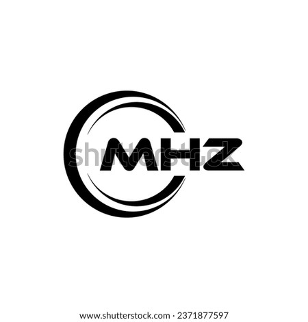 MHZ Logo Design, Inspiration for a Unique Identity. Modern Elegance and Creative Design. Watermark Your Success with the Striking this Logo.