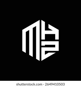 
MHZ logo MHZ icon MHZ monogram MHZ letter minimalist Circle flat Unique modern abstract logo design.