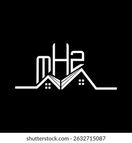 MHZ Real State logo design, MHZ simple and modern logo. MHZ luxurious alphabet design  