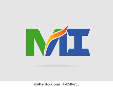 MI company linked letter logo
