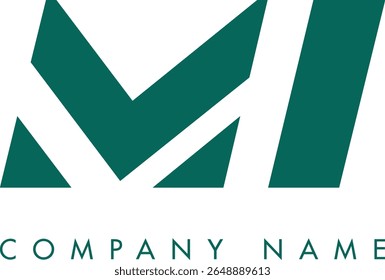 MI creative modern abstract letter logo vector design. Usable for your company or business and brand identity.