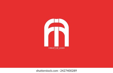 MI IM Abstract initial monogram letter alphabet logo design