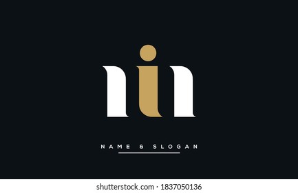 MI, IM Abstract Letters Logo Monogram