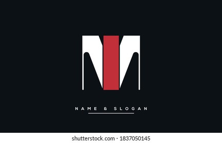 MI, IM Abstract Letters Logo Monogram