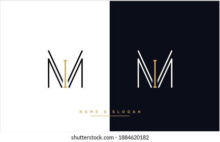 MI ,IM  Abstract Letters Logo Monogram