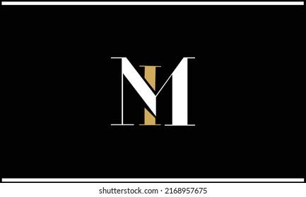 MI, IM Abstract Letters Logo Monogram