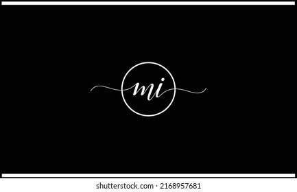 MI, IM Abstract Letters Logo Monogram