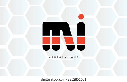 MI, IM Abstract Letters Logo Monogram