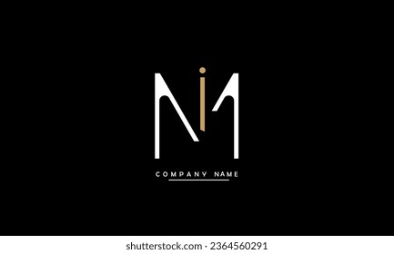 MI, IM Abstract Letters Logo Monogram