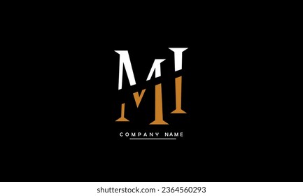 MI, IM Abstract Letters Logo Monogram