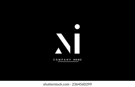 MI, IM Abstract Letters Logo Monogram