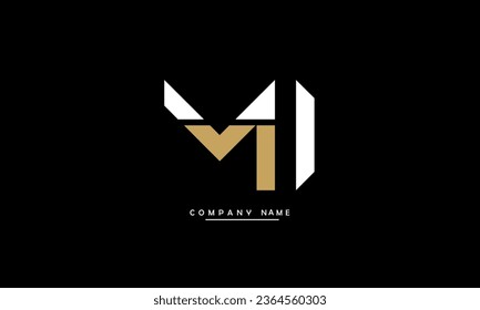 MI, IM Abstract Letters Logo Monogram