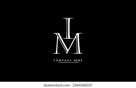 MI, IM Abstract Letters Logo Monogram