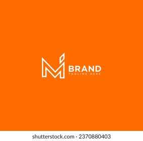 MI, IM letter branding logo