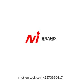 MI, IM letter branding logo