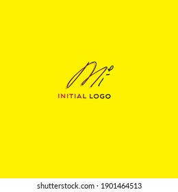 MI Initial Isolated Logo for Identity