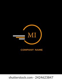 MI Letter Logo Design. Creative Initials Letter Concept. MI Icon Design