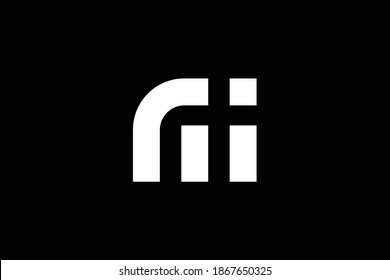 MI letter logo design on luxury background. IM monogram initials letter logo concept. MI icon design. IM elegant and Professional white color letter icon design on black background.