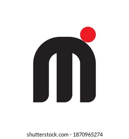 MI letter logo design vector