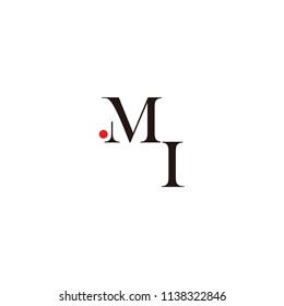 MI LETTER VECTOR LOGO