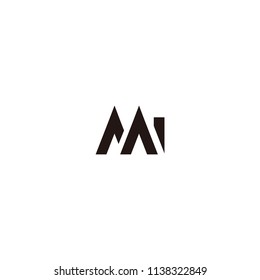 MI LETTER VECTOR LOGO