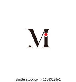 MI LETTER VECTOR LOGO