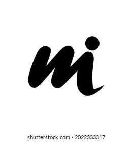 mi letter vector logo initial. mountain vector logo initial. im letter vector logo initial