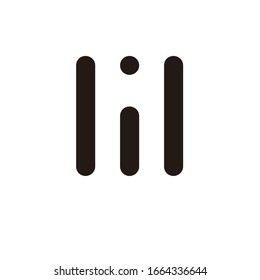 MI logo design vector template