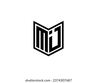 MI logo design vector template