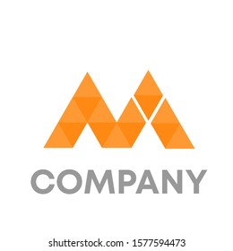 mi logo icon design template sign