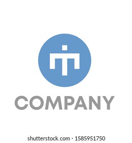 mi logo icon design template sign