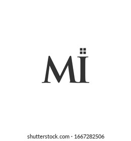 MI logo with a window form element which means a real estate company