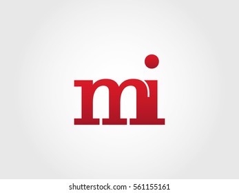 mi lowercase logotype