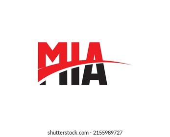 MIA Letter Initial Logo Design Vector Illustration