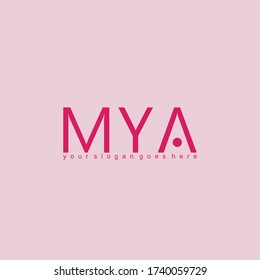 MIA Logo. Feminine Logo. Letter Logo Wordmark Logo.