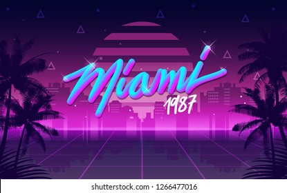 Miami 1987 Retro Cover