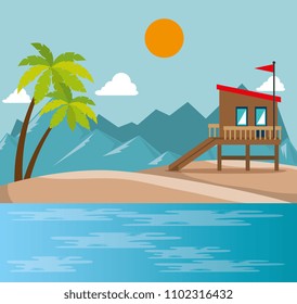 miami beach cityscape scene