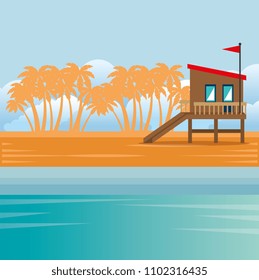 miami beach cityscape scene