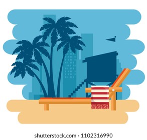 miami beach cityscape scene